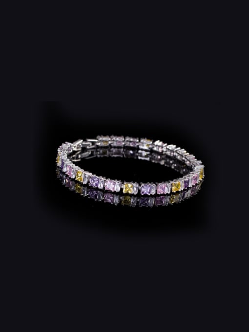 Color 18.3Cm Luxury Fashion AAA Zircon Bracelet