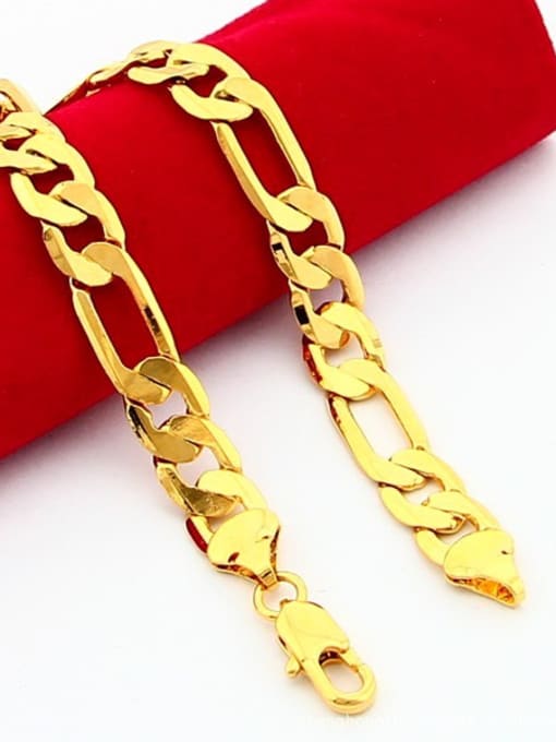 Yi Heng Da Unisex 24K Gold Plated Hollow Geometric Shaped Bracelet 1
