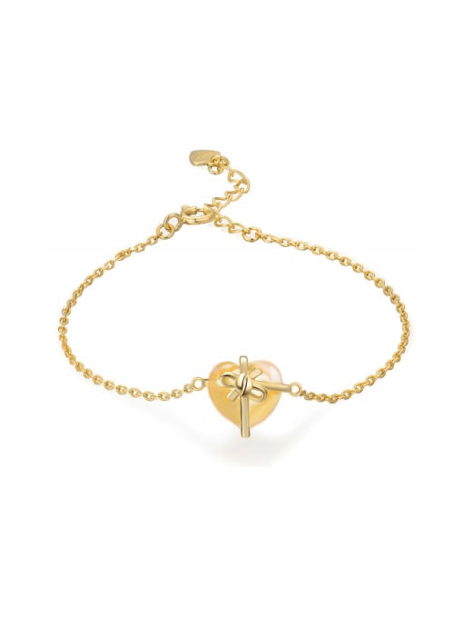 ZK Natural Crystal Heart-shape Women Exquisite Bracelet 0
