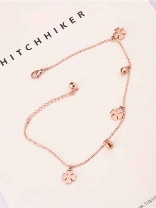 GROSE leaf Flower Fashion Simple Anklet