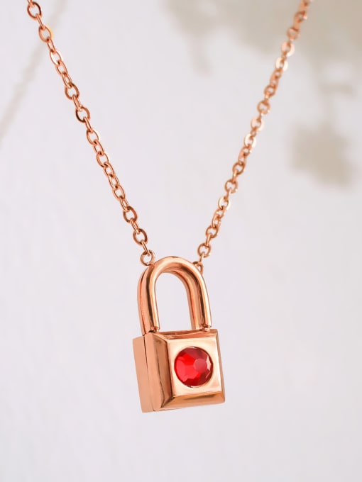 Open Sky Stainless Steel With 18k Rose Gold Plated Trendy Locket A multi wear Necklaces 1