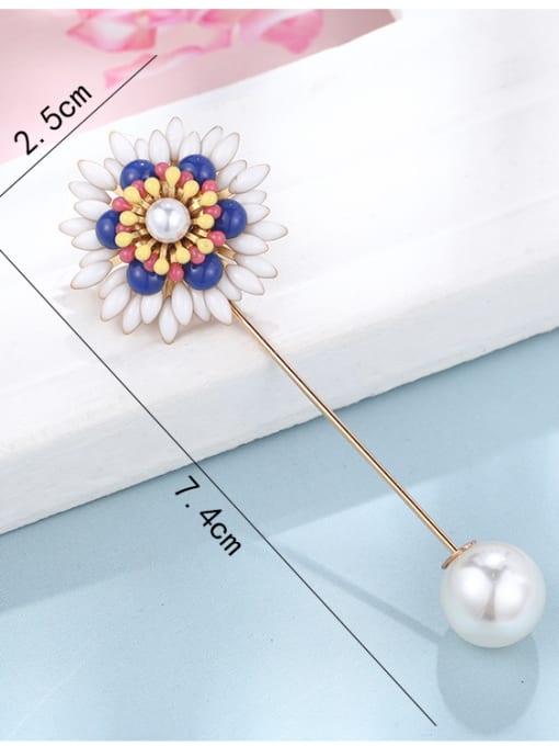 D235 Alloy With  Enamel Romantic Flower Brooches