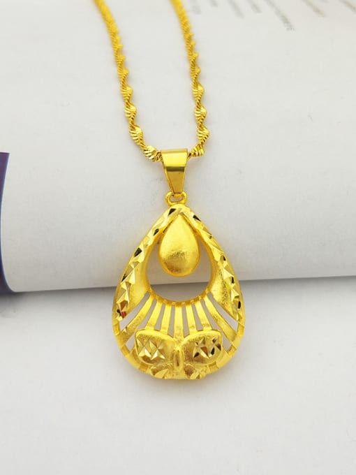 Neayou Women Exquisite Water Drop Shaped Necklace