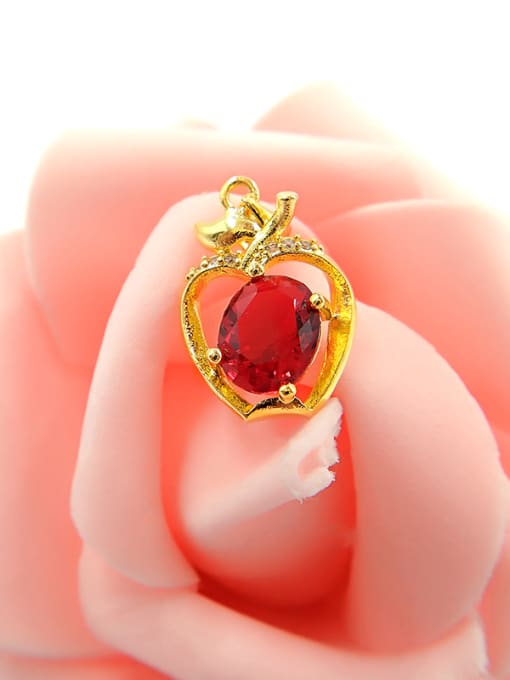 Neayou Elegant Red Apple Shaped Necklace 1