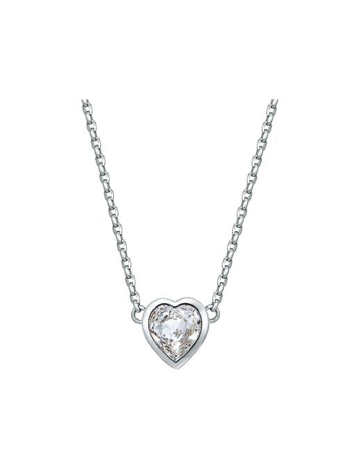 CEIDAI 2018 2018 2018 Heart-shaped austrian Crystal Necklace 0