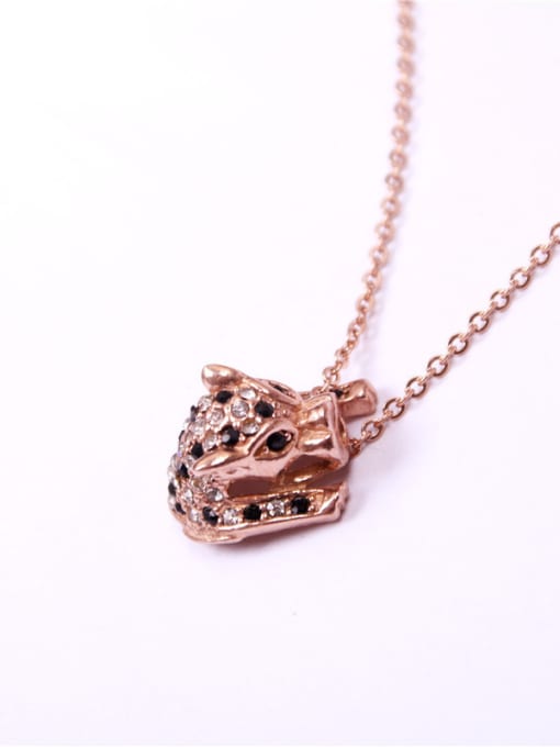 GROSE Personalized Casting Leopard Head Necklace 1