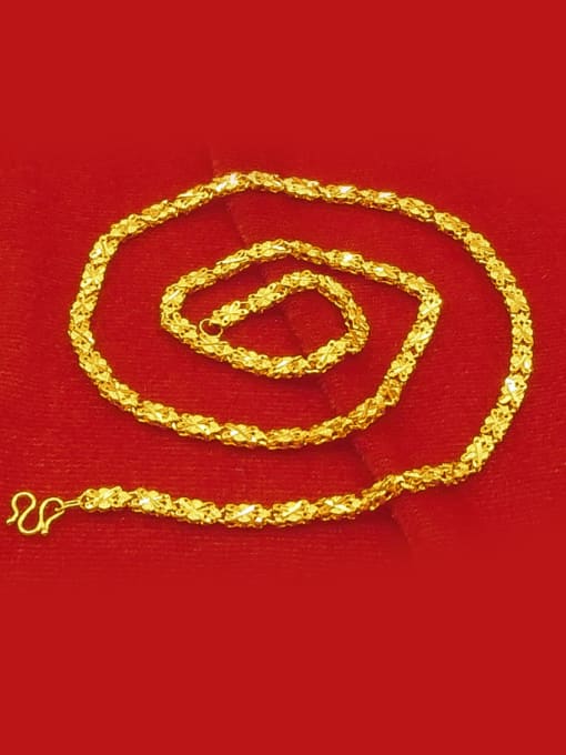 golden All-match Women Gold Plated Geometric Necklace