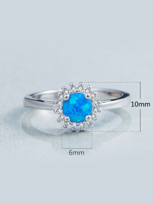Blue 2018 Geometric Shaped Engagement Ring
