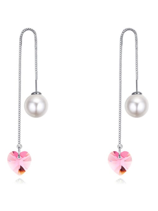 pink Chanz using austrian elements crystal earrings earrings earrings sunny rain