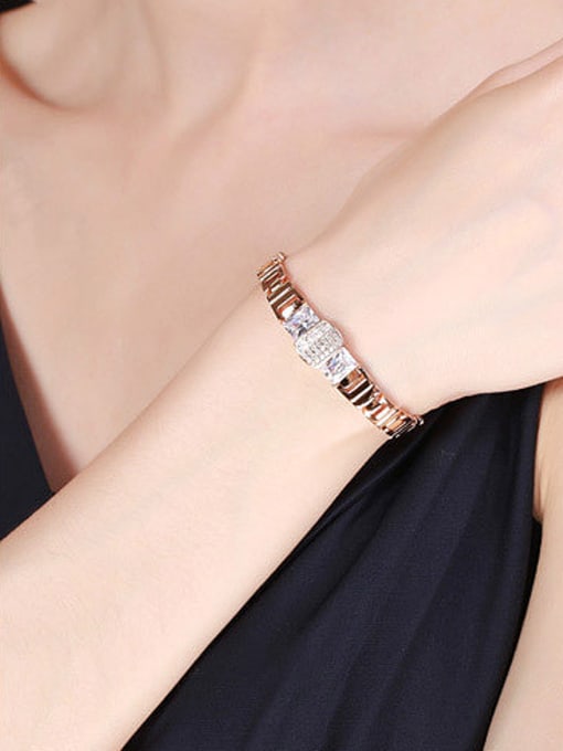 XP Copper Alloy 18K Gold Plated Europe and America Fashion style Zircon Bracelet 1