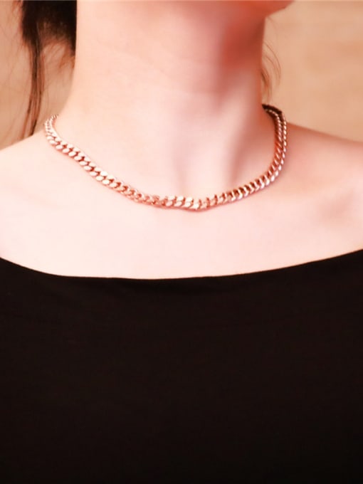GROSE Western Style Fashion Titanium Clavicle Necklace 1