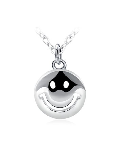 Ronaldo Temperament Smiling Face 925 Silver Necklace 0