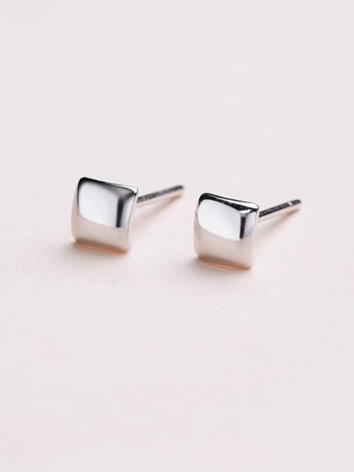 One Silver Exquisite Women Square Shaped cuff earring 3