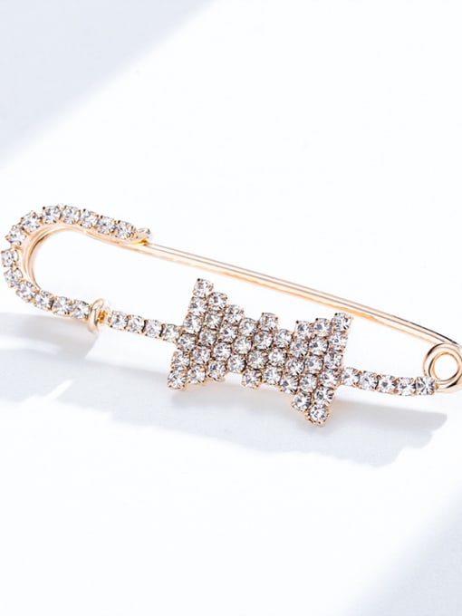 D057 Alloy With Gold Plated Trendy clip Brooches