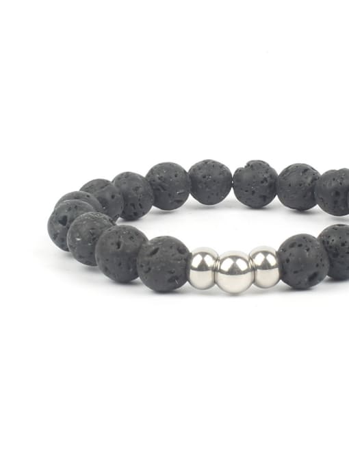 KSB1047-S Volcano Natural Stones Fashion Loves Bracelet