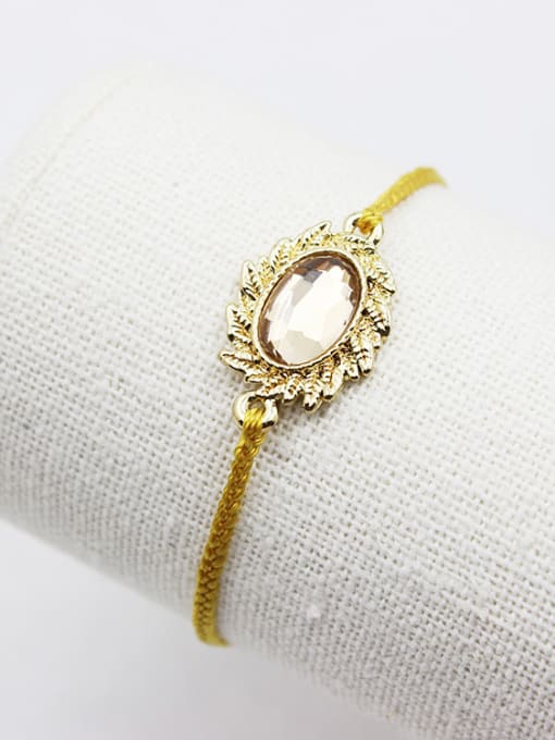 Lang Tony Exquisite Oval Shaped Glass Tassel Bracelet 1