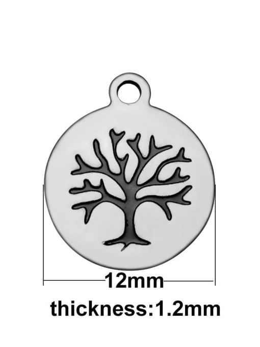 FTime Stainless Steel With Trendy Round with life tree Charms 2