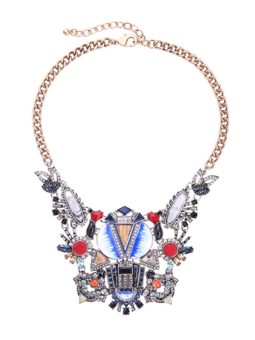 KM Antique Personality Hyperbole Fashion Exaggerate Necklace 2