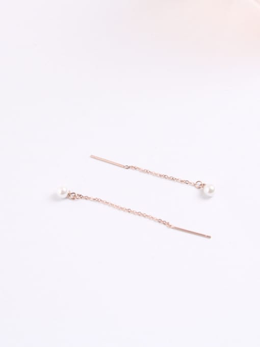 GROSE Temperament Artificial Pearls Lines Earrings 0
