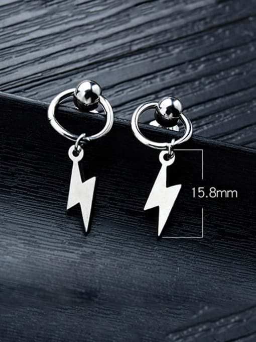 Open Sky 316L Surgical Steel With Platinum Plated Personality Irregular Stud Earrings 1