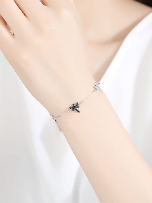 BLING SU Copper With Platinum Plated Simplistic Insect  Dragonfly Bracelets 1