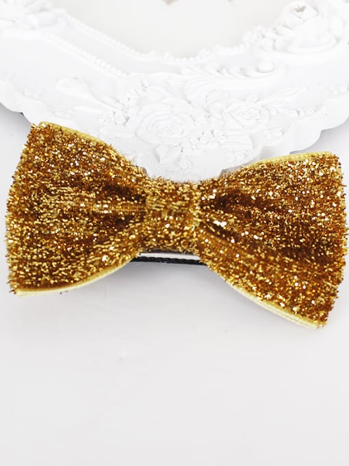 Golden 2018 Glitter Bow Hair clip