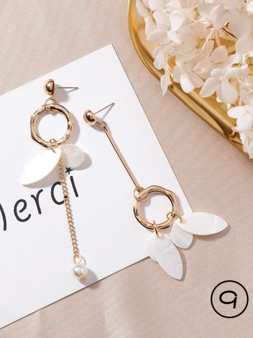 9#A9403 Alloy With Gold Plated Fashion Geometric Chandelier Earrings