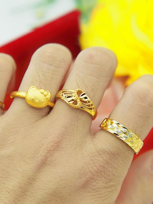 Neayou Gold Plated S Shaped Women Ring 2