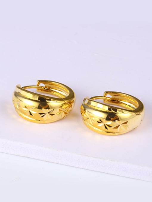 XP Retro style Gold Plated Clip Earings 1