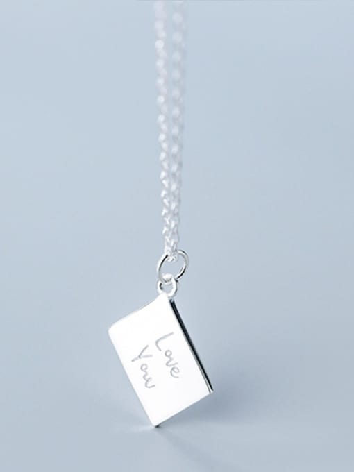 Rosh 925 Sterling Silver With  Classic Love letter Geometric Necklaces 1