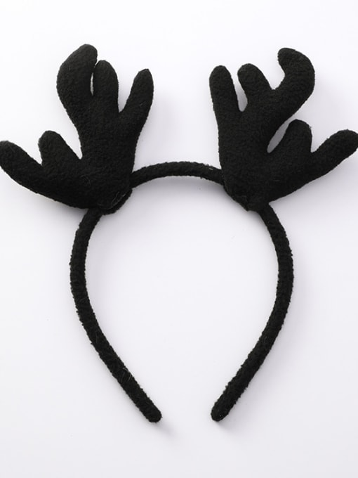 C black (hairpin) Cute Christmas Antler Downy Hair Hoop