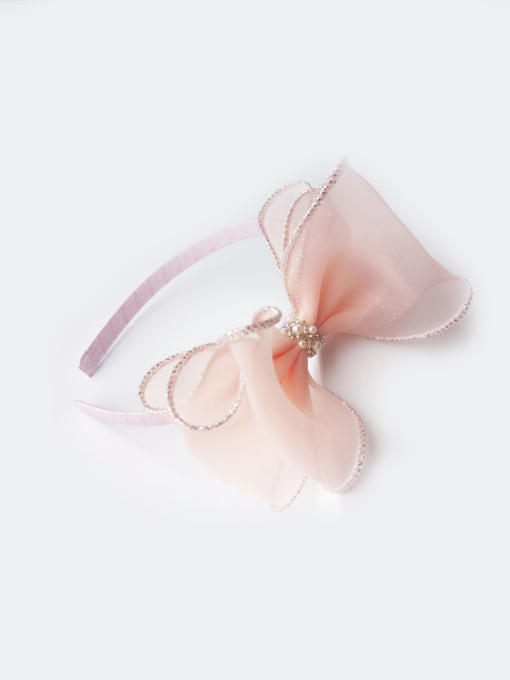 Pink bow Bow Flower Head Band