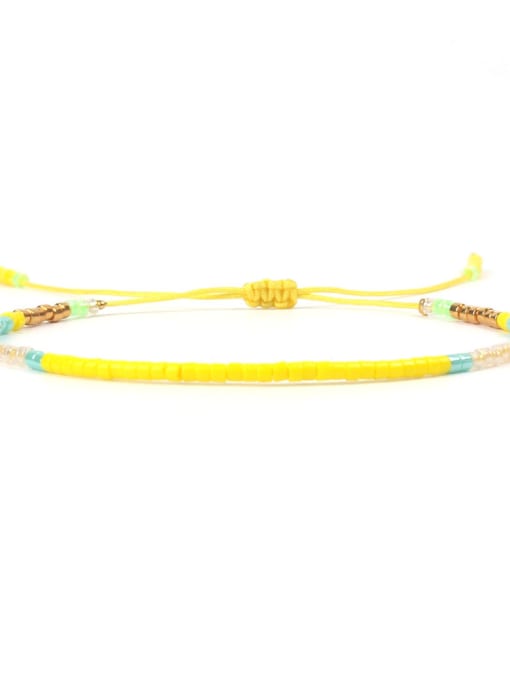 JHBZBVB430-A-1 Women Handmade Colorful Glass Beads Bracelet