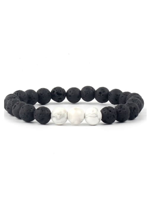 KSB1071-C Volcano National Style Natural Stones Noble Bracelet