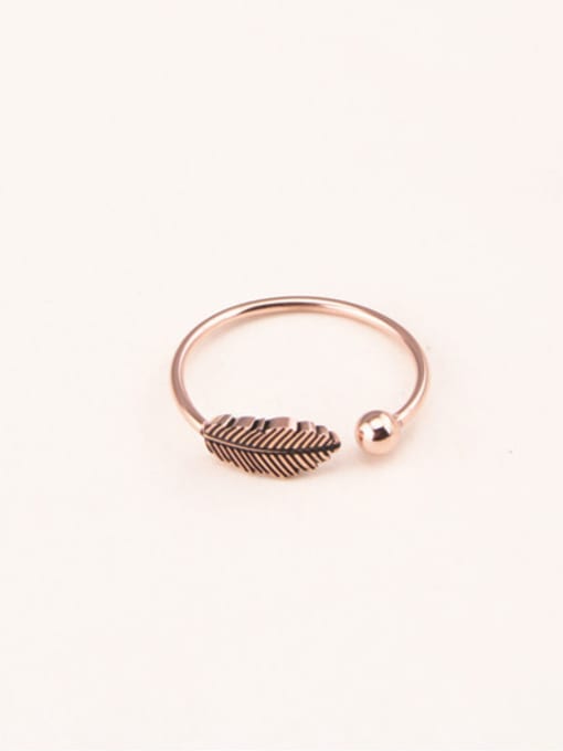 GROSE Retro Feather Opening Ring 1