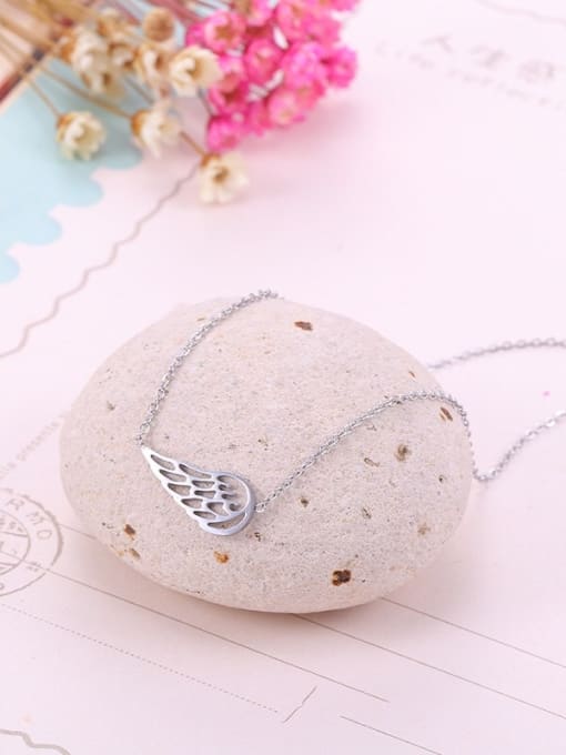 XIN DAI Angel Wings Stainless Steel Necklace 2