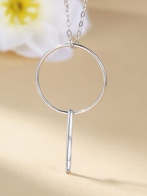 One Silver Temperament Round Necklace 3