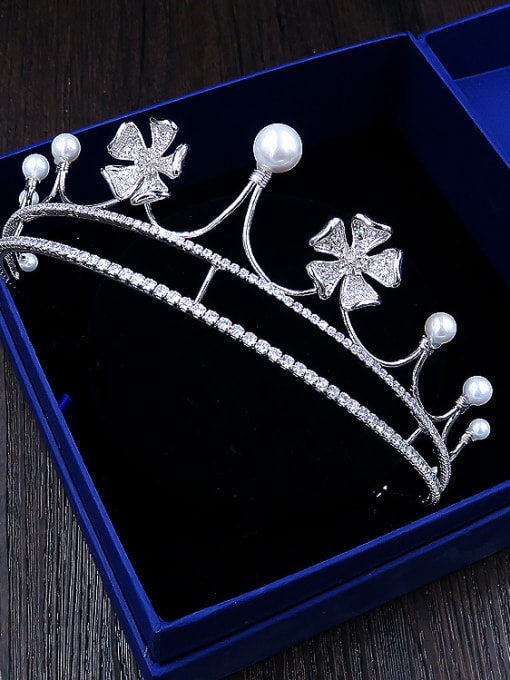 Cong Love High Quality Crown Flower Shaped Wedding Hair Accessories 1