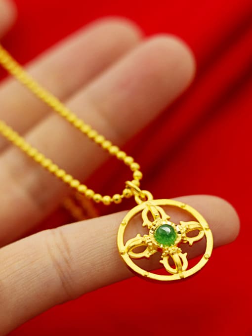 Neayou Luxury Cross Shaped jade Necklace 1