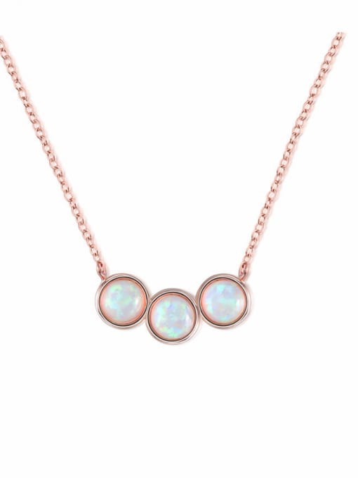 Ronaldo Fashion rose-gold protein write-Opal Zircon Necklace 0