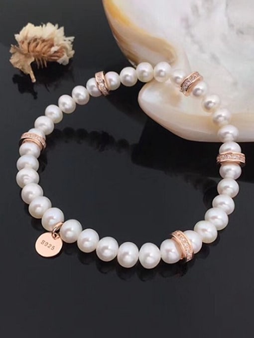 3 Freshwater Pearls Bracelet
