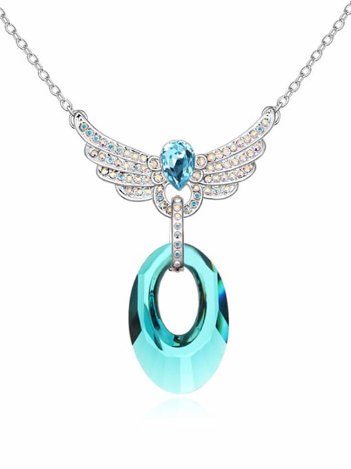 QIANZI Fashion Hollow austrian Crystals Alloy Necklace 2