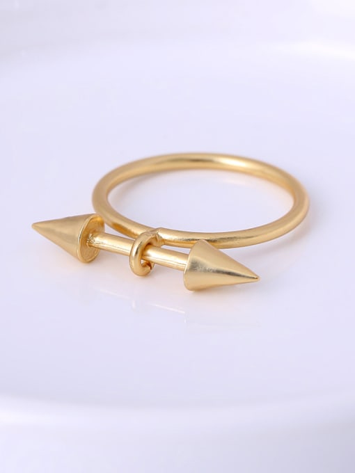 Lang Tony Women 16K Gold Plated Geometric Shaped Ring 2