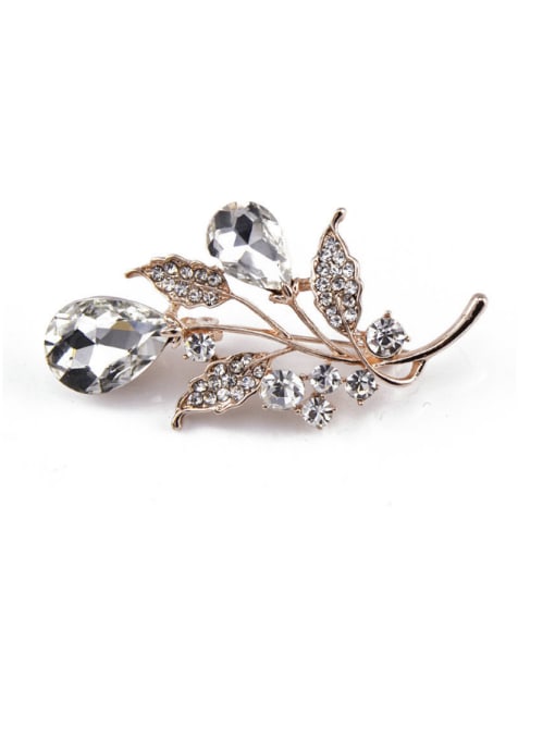 Inboe 2018 2018 2018 2018 2018 2018 Flower-shaped Crystals Brooch 4