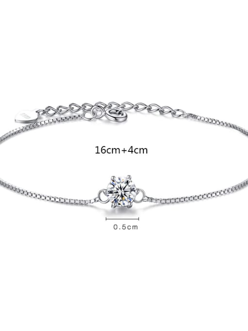 CCUI Sterling silver single AAA zircon bracelet 2