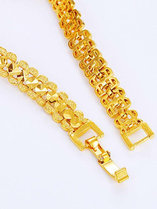 XP Copper Alloy 24K Gold Plated Ethnic style Stamp Women Bracelet 2