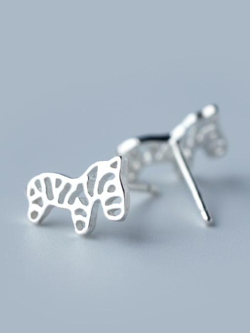 Rosh 925 Sterling Silver With Platinum Plated Cute Animal Stud Earrings 1