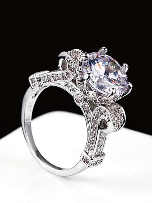ZK AAA Zircons Luxury Engagement Ring 2