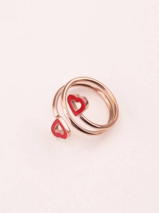 GROSE Multi-layer Hollow Heart-shaped Ring 1