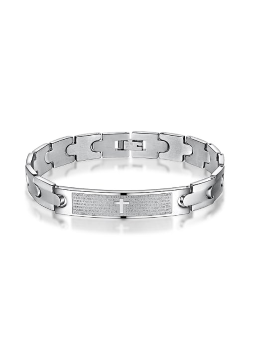 1 Fashion Titanium Smooth Men Bracelet